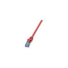 LogiLink PrimeLine Patch cable RJ-45 0.25m  CAT6a Red