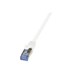 LogiLink PrimeLine Patch cable RJ-45 25cm CAT6a white