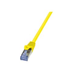 LogiLink PrimeLine Patch cable RJ-45 50cm CAT6a yellow
