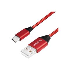 LogiLink USB cable USBC (M) to USB (M) USB 2.0 5 V 3 A CU0147