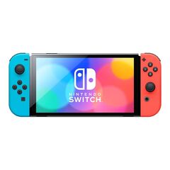 Nintendo Switch OLED Game console Full HD black, neon 10007455