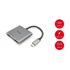 133484 USB-C 4 in 1 Dual HDMI Adapter