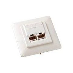 equip Flush mount outlet CAT 5e RJ45 X 2 RAL 1013, 125722