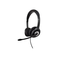 V7 Deluxe Headphones with mic onear wired USB-C black HU530C