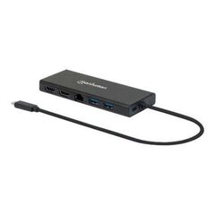 Manhattan USBC DockHub, Ports (x6): Ethernet, HDMI 152747
