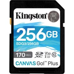 ingston Canvas Go! Plus / Flash memory card / 256 GB
