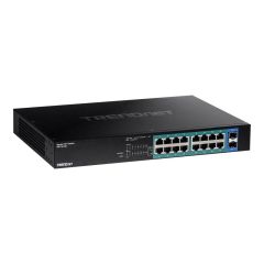 TRENDnet TPE TG182 Switch 16 x 101001000 (PoE+) TPETG182