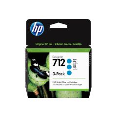 HP 712 3pack 29 ml cyan original DesignJet ink 3ED77A