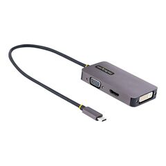 StarTech.com USB C Video Adapter, USB-C 118USBC-HDMI-VGADVI