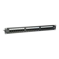 equip Pro Patch panel CAT 6 RJ45 X 24 black 1U 135425