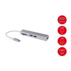 133480 USB-C 5 in 1 Multifunctional Adapter