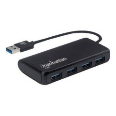 Manhattan USBA 4-Port Hub, 4x USB-A Ports 164900