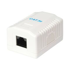 equip Pro Network surface mount box RJ45 white, RAL 235113