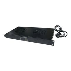 LogiLink Rack fan tray with 2 cooling fans, thermostat FAU02FB