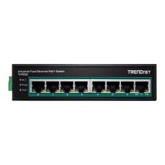 TRENDnet TIPE80 Industrial switch 8 x 10100 (PoE+) DIN TI-PE80
