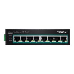 TRENDnet TIPE80 Industrial switch 8 x 10100 (PoE+) DIN TI-PE80