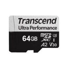 Transcend 340S Flash memory card 64 GB A2 Video TS64GUSD340S