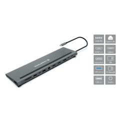 Conceptronic DONN17G 12-in-1 USB 3.2 Gen 1 Docking Station