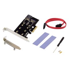 EMRICK04B 2-in-1 M.2 PCIe Card