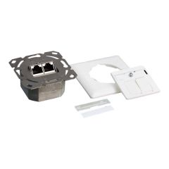 LogiLink Flush mount outlet wall mountable RJ45 X 2 RAL NP0123