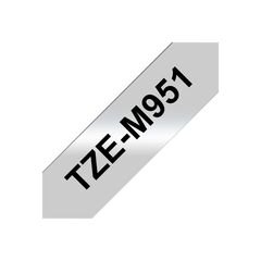 Brother TZeM951 Black on matte silver Roll (2.4 cm x 8 TZEM951