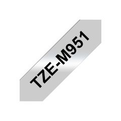 Brother TZeM951 Black on matte silver Roll (2.4 cm x 8 TZEM951