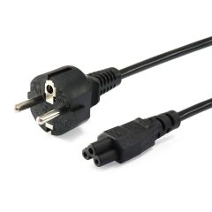 High Quality Power Cord, C5 to Schuko, 3.0M, Black