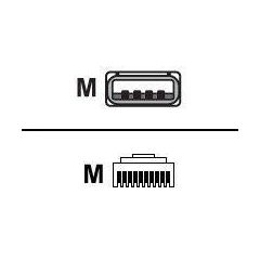 Zebra Data cable USB (M) to RJ45 (10 pin) (M) 2 CBA-U46-S07ZAR