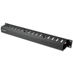 Equip 19" Rack Mount Cable Management Panel, Black 327313