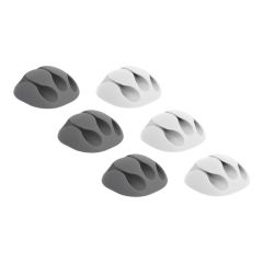 DeLOCK with 3 feedthroughs Cable holder kit desk 18297