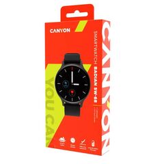 Canyon SW68 Metal smart watch with strap silicone CNSSW68BB