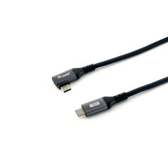 Equip USB 2.0 USB-C to USB-C 90° angled Cable, M  M, 1.0m