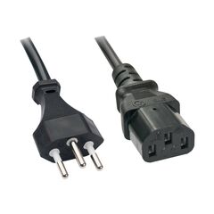 Lindy Power cable Swiss 3 pin (M) to IEC 60320 C13 3 m 30418