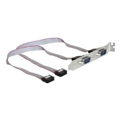 DeLOCK Slotbracket > 2x serial Serial panel 89083