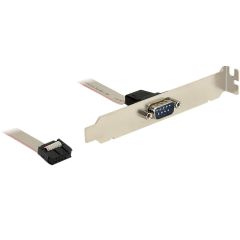 Delock Serial panel 9 pin serial header (F) to DB9 (M) 89108