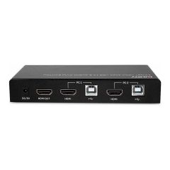 Lindy KVM audio USB switch HDMI 4K60 32809