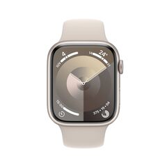 Apple Watch Series 9 (GPS) 45 mm starlight aluminium MR963QFA
