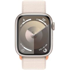 Apple Watch Series 9 (GPS) 45 mm starlight aluminium MR983QFA