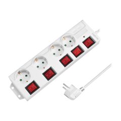 LogiLink Power strip AC 250 V 3680 Watt output LPS252