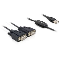 DeLOCK Adapter USB 2.0 > 2 x Seriell USB serial cable 61886