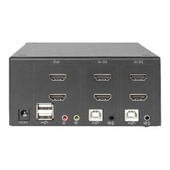 DIGITUS DS12860 KVM audio USB switch 2 x KVM audio DS12860