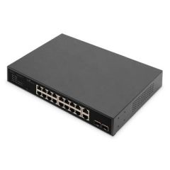DIGITUS PoE Switch 16+2 Port GE DN95358