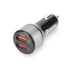 Ednet Car power adapter QC 3.0 2 output connectors (USB) 84103