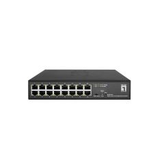 LevelOne Hilbert 16-Port 10-inch Gigabit Smart Lite Switch GES2216