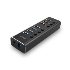 Lindy 4 Port USB 3.0 Hub with 3 Quick Charge 43371