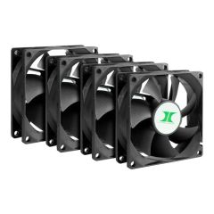 Inter-Tech - Case fan - 80 mm (pack of 4) | 88887290