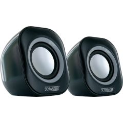 Schwaiger LS1000 013. Recommended usage: PC / Laptop. Number of drivers: 1. Connectivity technology: Wired. RMS rated power: 6 W, Frequency range: 90 - 18000 Hz. Product colour: Black | LS1000013, image 