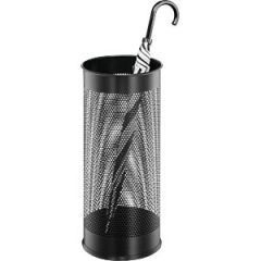 Durable Modern Perforated Metal Umbrella Stand - 29 Litre Black | 335001, image 