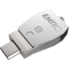 Emtec T252B 8GB, USB-A 2.0 USB 2.0 Micro-B ECMMD8GT252B