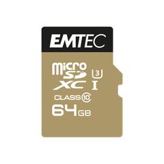EMTEC SpeedIN' - Flash memory card (microSDXC t | ECMSDM64GXC10SP
